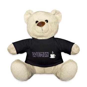 « Femmes » drôle de chemise de fête de rencontre - Nounours - noir - Devant