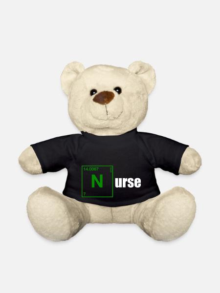 Nurse Geschenk white - Teddy - Schwarz