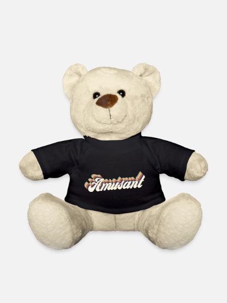 amusant vintage - Nounours - noir