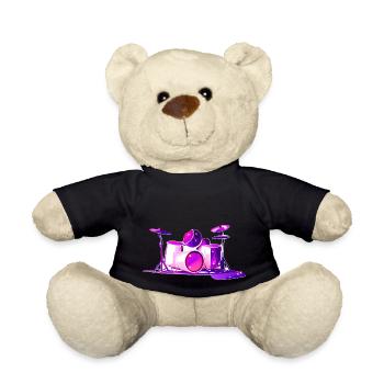 Batterie Batteur Musiciens Batteur - Nounours - noir - Devant