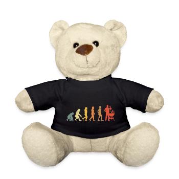 Grillen Evolution Vintage Retro - Teddy - Schwarz - Vorne