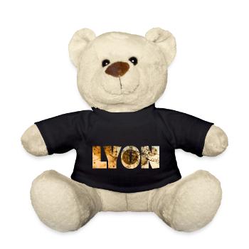 LYON COLORFUL - Teddy Bear - black - Front