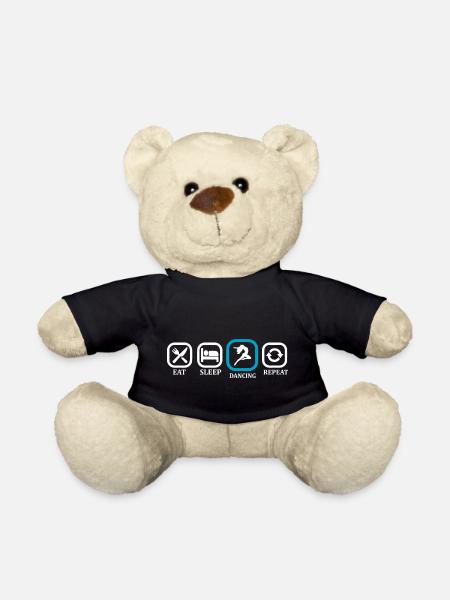Dancing Dance Music - Teddy Bear - black
