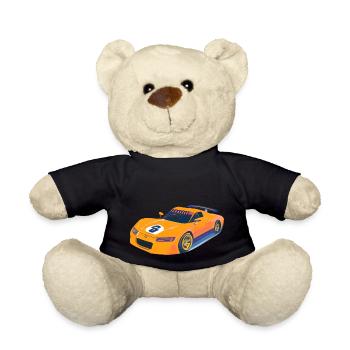 Rennauto geld - Teddy - Schwarz - Vorne