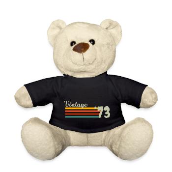 vintage 1973 cadeau humour anniversaire 50 ans - Nounours - noir - Devant