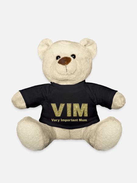 VIM - Very Important Mum - Teddy - Schwarz