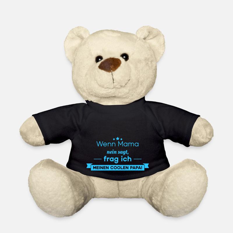 Lustige Sprüche - cooler Papa - Teddy - Schwarz