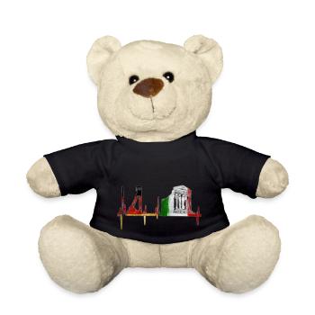 Zeche Tempel ,Germany Italy - Teddy Bear - black - Front