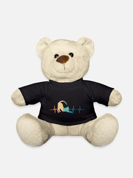 battement De cœur chat - Nounours - noir