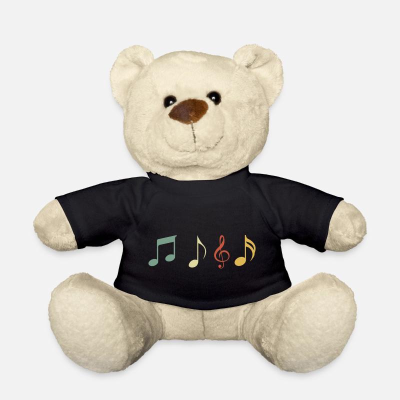 Vintage-Retro-Musiknote - Teddy - Schwarz