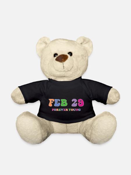 29 February Forever Young - Teddy Bear - black