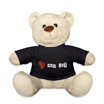 Love my cat - Teddy Bear - black - Front