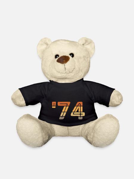 Year 1974 - '74 - Teddy Bear - black
