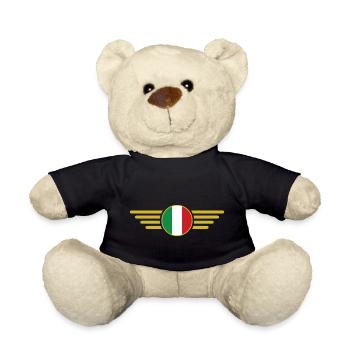 Ich liebe Italien Eleganz Stil Design T-Shirt - Teddy - Schwarz - Vorne