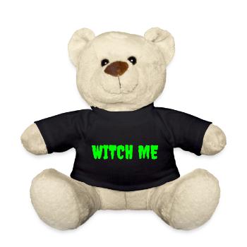 Magische Hexerei Thema T-Shirt Design - Teddy - Schwarz - Vorne
