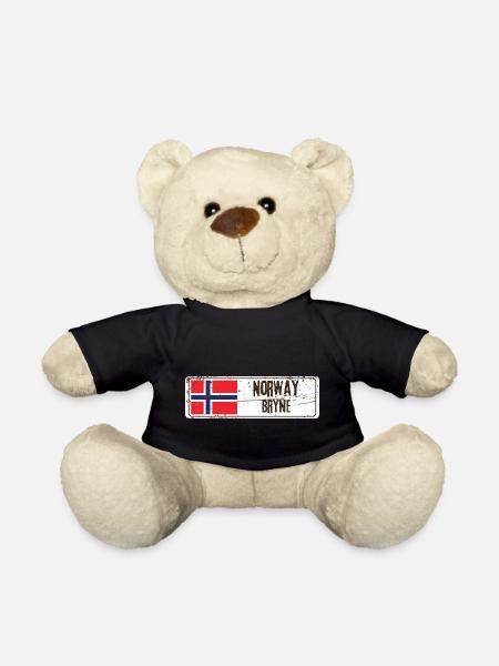 Bryne Norwegen Flagge - Teddy - Schwarz