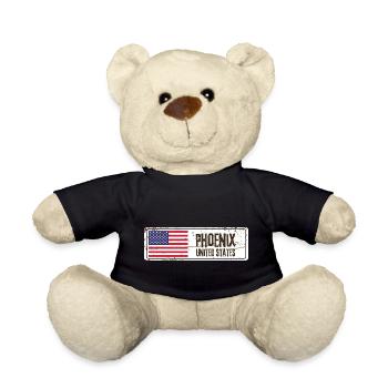 Phoenix Flagge der Vereinigten Staaten - Teddy - Schwarz - Vorne