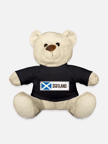Schottische Flagge - Teddy - Schwarz
