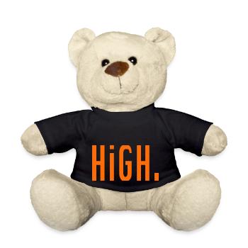 High. - Teddy Bear - black - Front