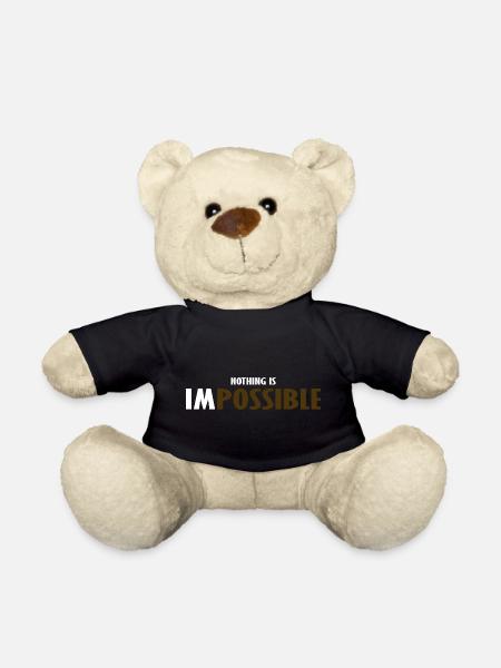 NO THING IS IMPOSSIBLE - Nounours - noir