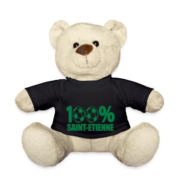 Saint-Etienne football Loire 42 - Nounours - noir - Devant