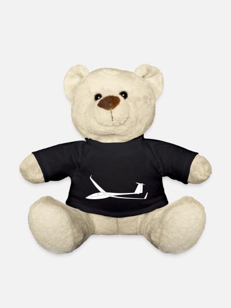 ash25 Segelflugzeug Segelfliegen Segelflieger - Teddy - Schwarz
