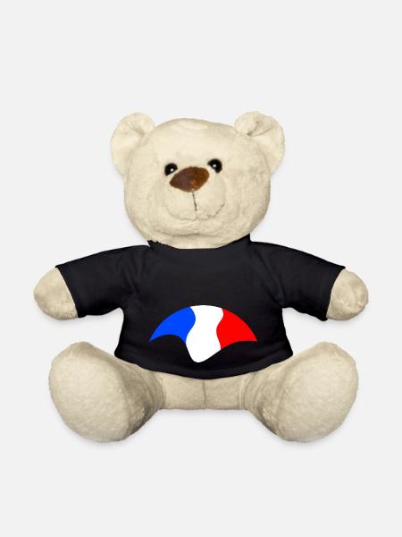 Drapeau Français - Nounours - noir