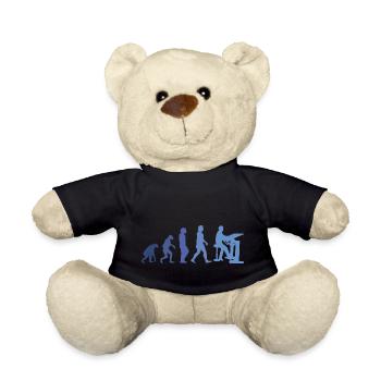 Bauzeichner Evolution Bauherr Architekt Bauleiter - Teddy - Schwarz - Vorne