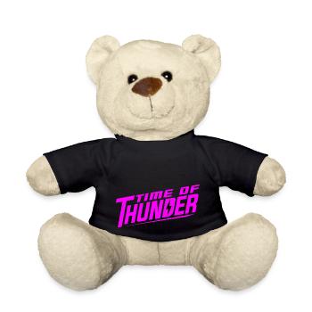 PINK POWER - Teddy Bear - black - Front