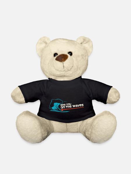 see you on the waves design - Teddy Bear - black