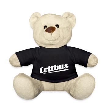 Cottbus - Textdesign mit Stadtnamen - Teddy - Schwarz - Vorne