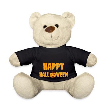 Happy Halloween - Teddy - Schwarz - Vorne