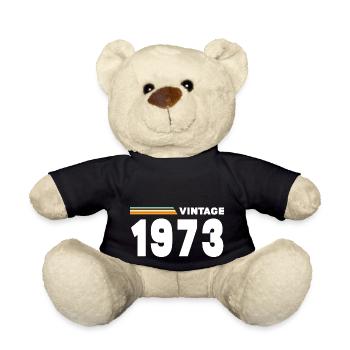 vintage 1973 - Teddy Bear - black - Front
