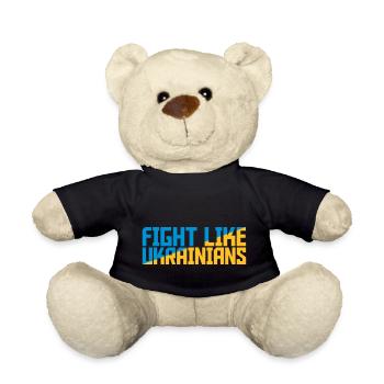 fight like ukrainians Zitat - Teddy - Schwarz - Vorne