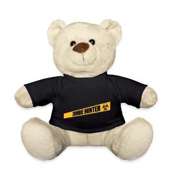 zombie hunter Halloween quote - Teddy Bear - black - Front