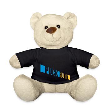 Conception du logo Puck Futin - Nounours - noir - Devant