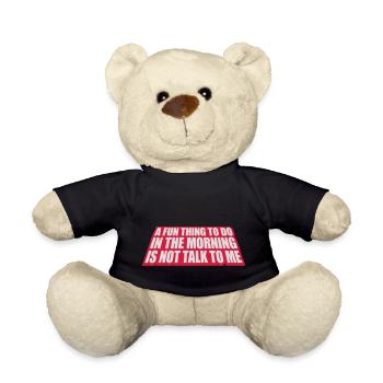 not talk to me - Teddy - Schwarz - Vorne