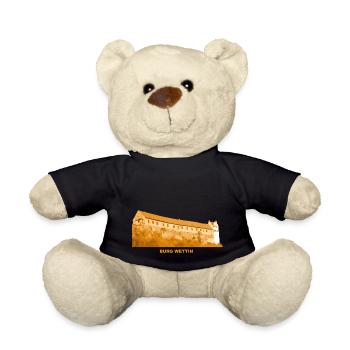 Wettin Castle Saale Castle Saxony-Anhalt - Teddy Bear - black - Front