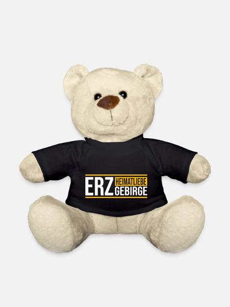 Erzgebirge Heimat Sachsen - Teddy - Schwarz