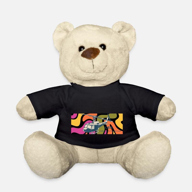 Hélicoptère cadeau vintage - Nounours - noir