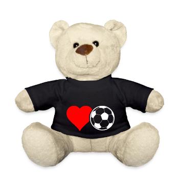 Fußball Soccer - Teddy Bear - black - Front