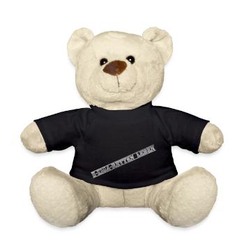 E ZIGA RETTEN LEBEN metall - Teddy - Schwarz - Vorne