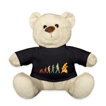 The evolution of bodybuilding Gym Fitness - Teddy Bear - black - Front