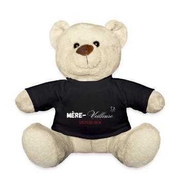 Mère veilleuse depuis 1974 - Nounours - noir - Devant