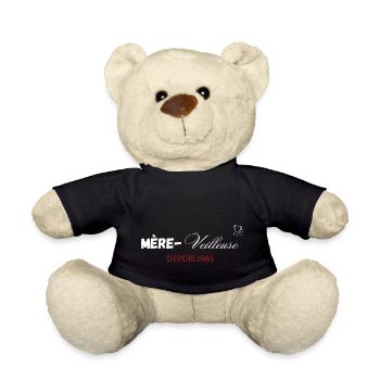 Mère veilleuse depuis 1980 - Nounours - noir - Devant