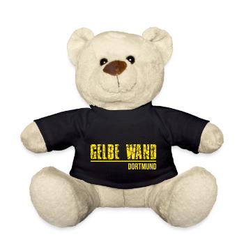 Fußball Geschenk Dortmund Ruhrpott - Teddy - Schwarz - Vorne