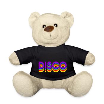 DANSE DISCO des années 80 - Nounours - noir - Devant