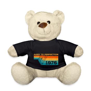 Jahrgang 1976 - 1976 Retro Geburtstagsgeschenk - Teddy - Schwarz - Vorne