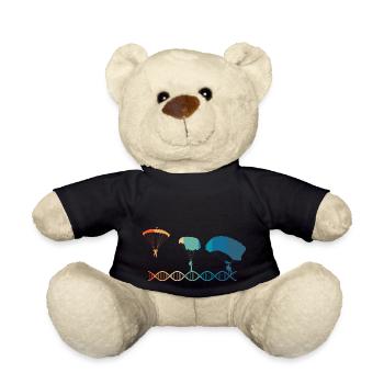 Fallschirme sind Teil meiner DNA - Teddy - Schwarz - Vorne
