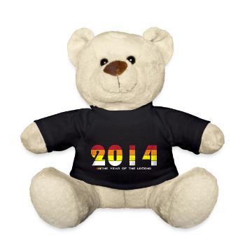 Millésime 2014 - L’année de la légende - Rétro 10 - Nounours - noir - Devant